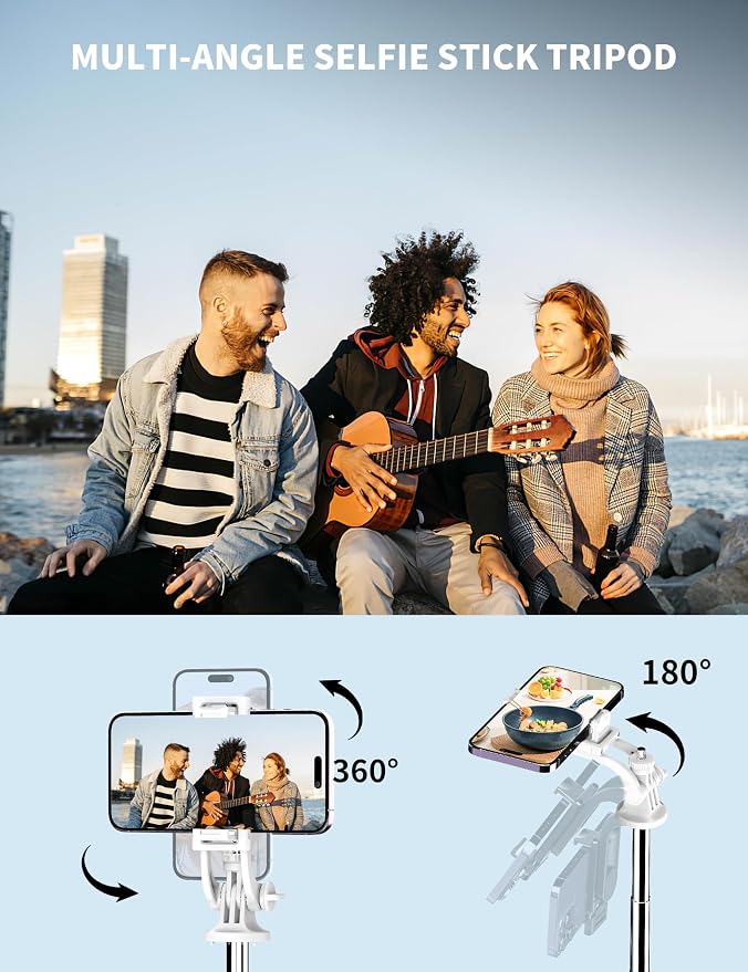 SelfieShow 71" Cell Phone Selfie Stick & Tripod, Smartphone Stand - Image 5