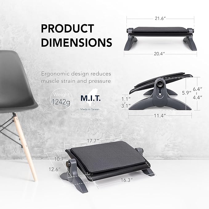 EHO Ottoman, Ergonomic Foot Rest - Image 8