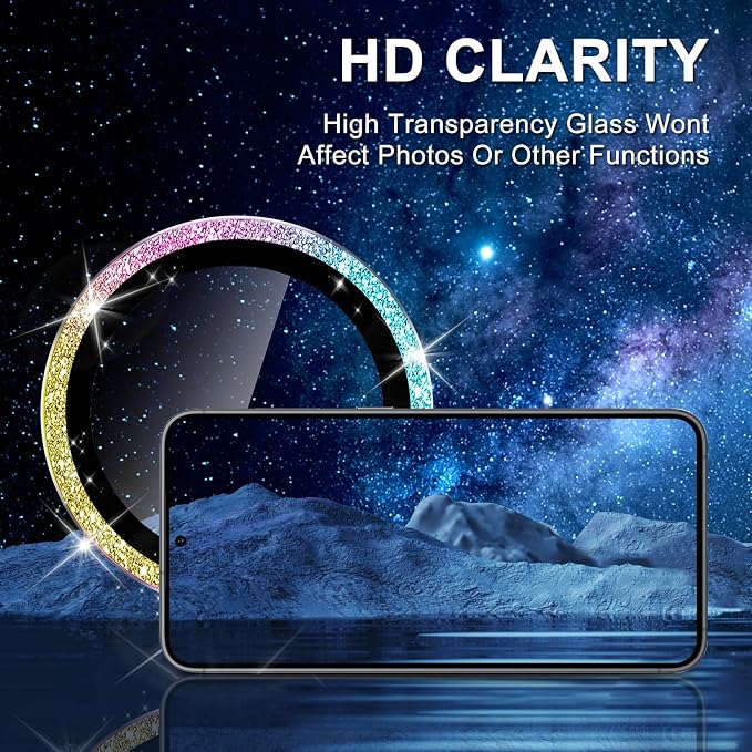 for Samsung Galaxy A35 5G Camera Lens Protector, Individual Metal Ring Tempered - Image 4
