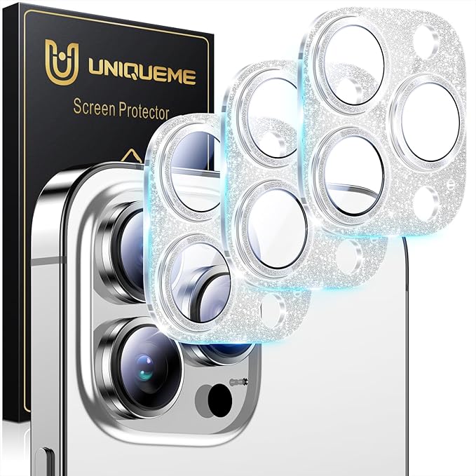 UniqueMe 3 Packs Compatible for iPhone 14 Pro Max/iPhone 14 Pro Camera Lens by UniqueMe