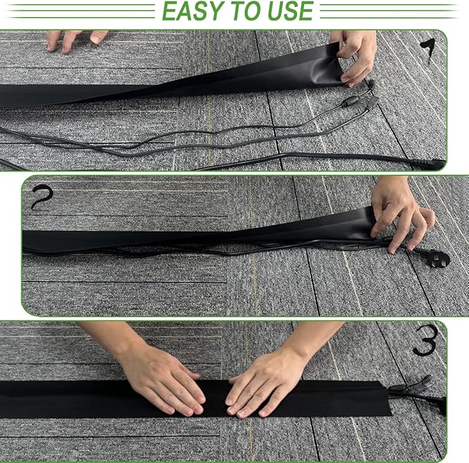 Floor Cable Covers - 20ft Oxford Fabric Cord Protector - Image 2