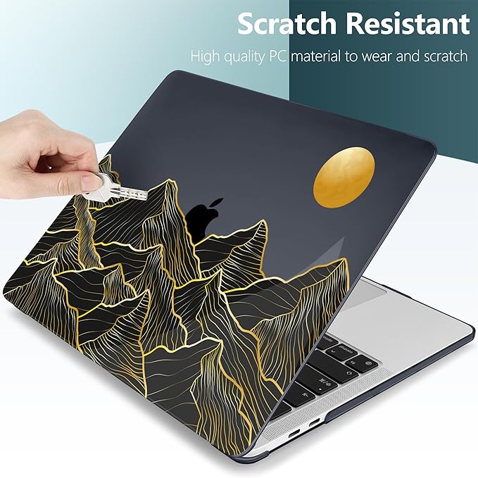 TWOLSKOO Compatible with MacBook Pro 13 inch Case 2023-2016 A2338 M2/M1 A2251 - Image 3