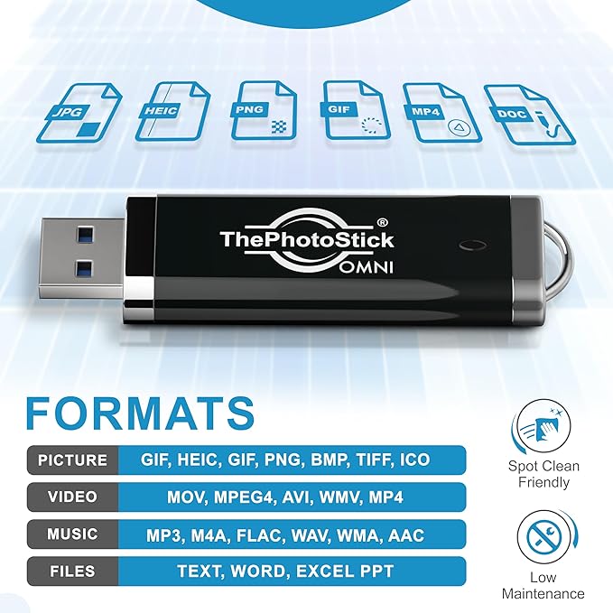 ThePhotoStick® Omni 128GB USB Flash Drive & Memory Stick – Automatic Photo & - Image 7
