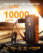 OXILAM 24000mAh Jump Starter for All Gas & Diesel Engines, 10000A Battery - Image 2