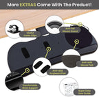Under Desk Keyboard Tray, 17.75" Track, One Knob Control, Undermount Sliding - Image 5