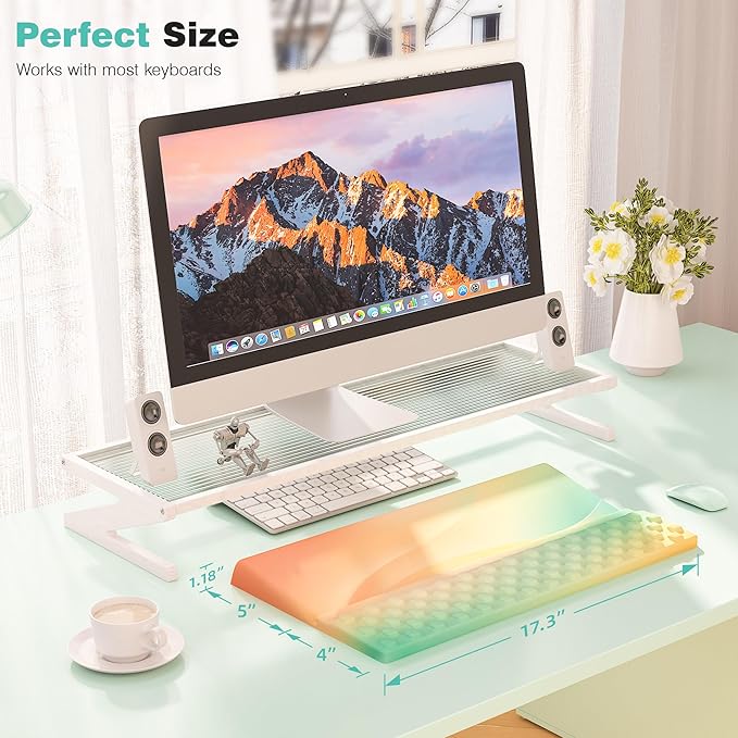 Ospelelf Ergonomic Keyboard Wrist Rest Pad Comfortable Keyboard Stand Riser - Image 6