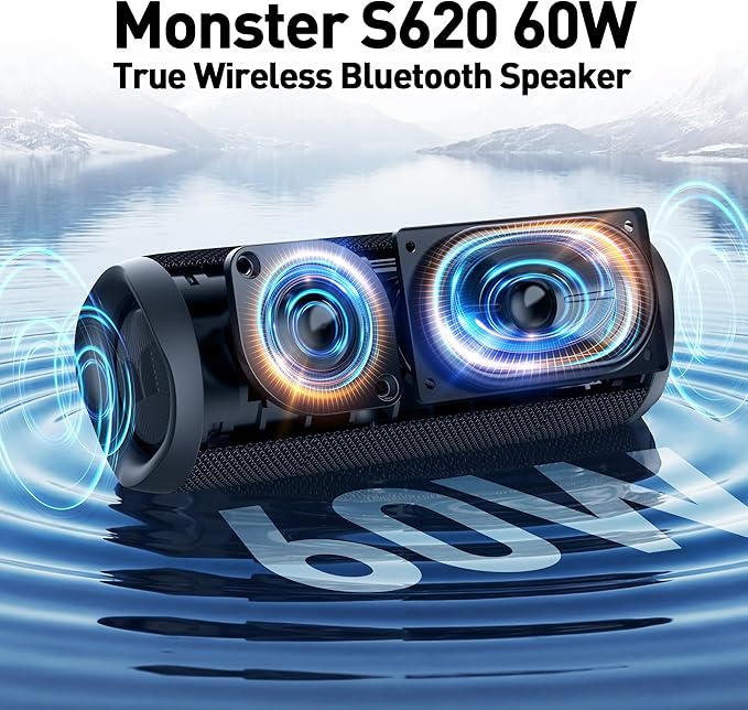 Monster Bluetooth Speaker, Wireless Portable Outdoor Bluetooth Speakers - Image 2