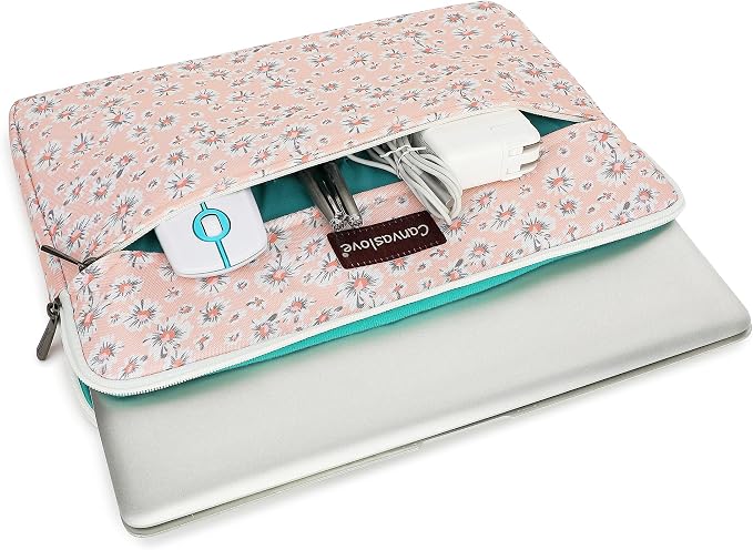 Canvaslove Pink Chrysanthemum Laptop Sleeve Case Bag Cover - Image 3