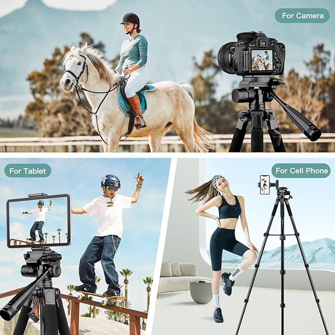 Victiv 68" Phone Tripod Stand, Tablet Tripod - Image 4