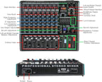 8 Channel Dj Mixer, Dj Board for Pa Stage systems - Image 3