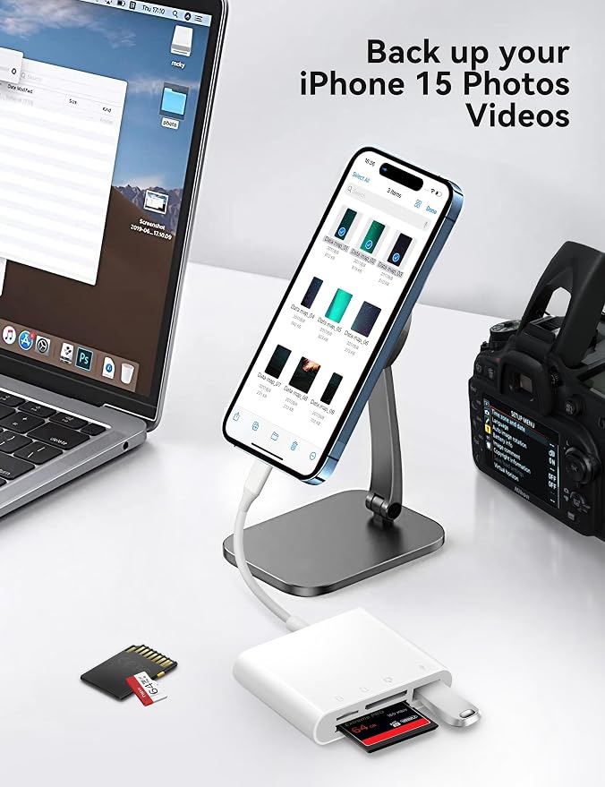 SD Card Reader, USB C to Micro SD/TF/CF Memory Card Reader, 4 in 1 USB Type C - Image 4