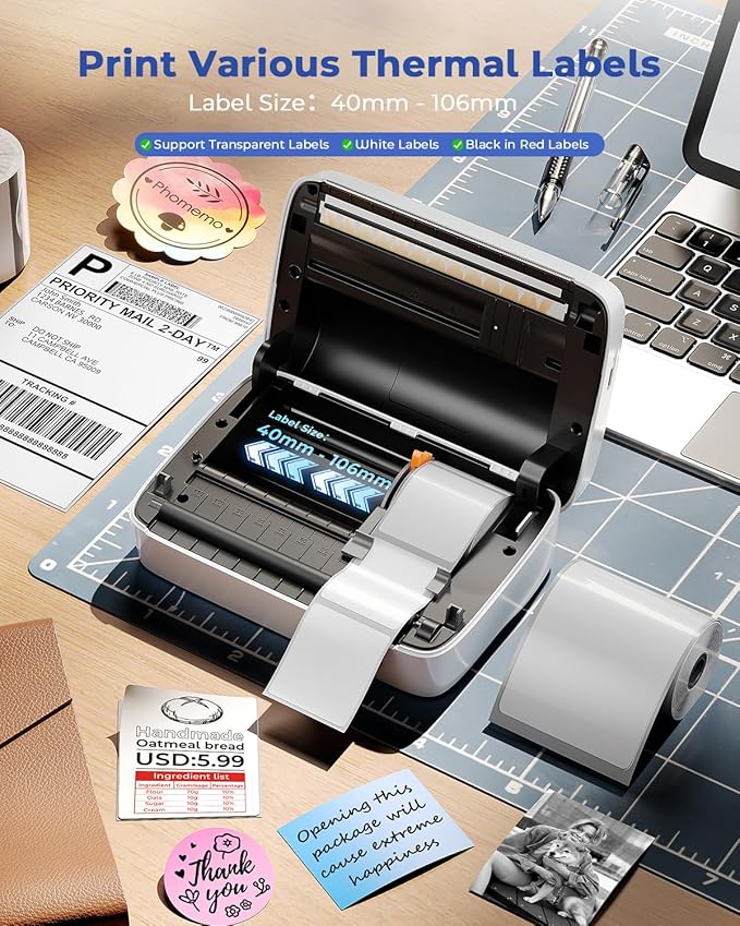 Phomemo Thermal Label Printer, Portable Printers - Image 2