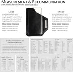 TobbinGear Leather Belt Phone Pouch, Left Handed Leather Cell Phone Holster - Image 4