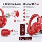 MIDOLA Bluetooth Headphones Over Ear 68H Playtime 6 EQ Wireless Headset - Image 9