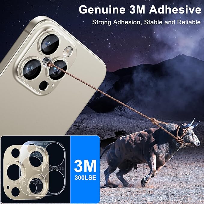Esanik 2 Pack for iPhone 15 Pro/iPhone 15 Pro Max Camera Lens Protector - Image 5