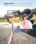 67‘’ Selfie Stick Tripod, Phone Tripod - Image 3