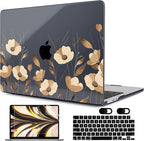 MEEgoodo Case for M4/M3/M2 MacBook Air 13.6 inch Case 2025 2024 2022, Fit Model by MEEgoodo