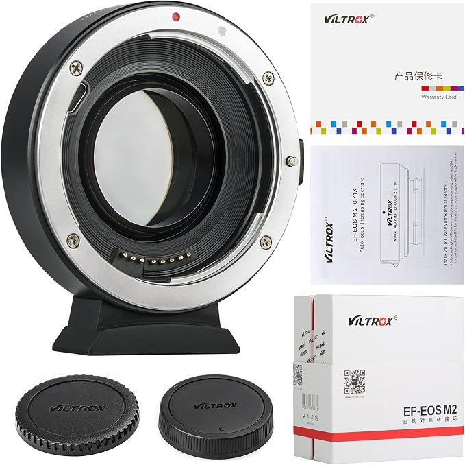 VILTROX EF-EOS M2 Auto Focus Lens Adapter 0.71x Reducer Speed Booster - Image 7