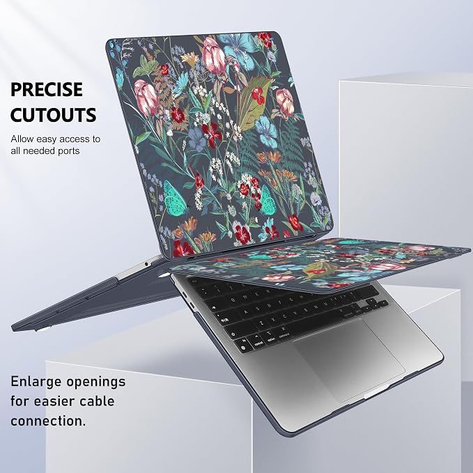 Case for MacBook Pro 13 inch with/Without Touch Bar, Hard Shell + Keyboard - Image 8