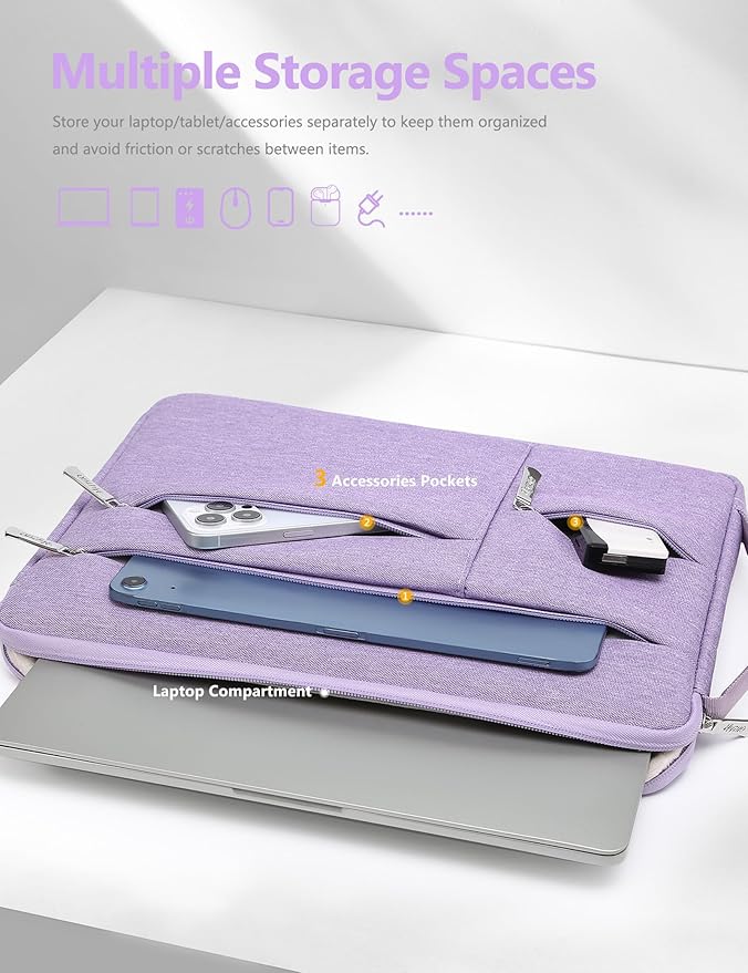HYZUO 13.3-14 Inch Laptop Sleeve Bag - Image 2