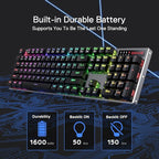 Redragon K556 PRO Upgraded Wireless RGB Gaming Keyboard, BT/2.4Ghz Tri-Mode - Image 6