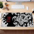 Black and White Mouse Pad Extra Large Gaming Mousepad XL Dragon Desk Mats - Image 6
