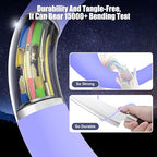3-Pack Purple 60W USB C to USB C Cable, Type C Fast Charging Cable - Image 4