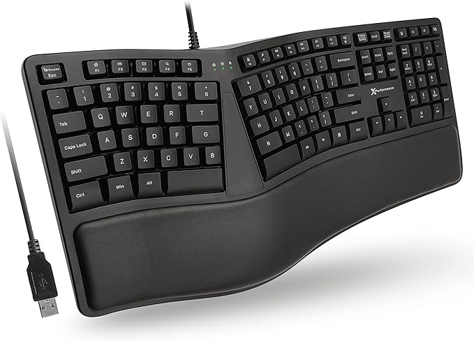 X9 Wired Ergonomic Keyboard by X9Performance