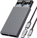 ORICO Dual M.2 NVMe SATA SSD Enclosure, USB C to M2 Adapter by PioneerDataSolutionPowerYourFuture