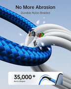 Multi Charging Cable 2Pack 6FT, 3 in 1 Charger Cable Braided Universal Phone - Image 5