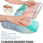 2-in-1 Ergonomic Set, Wave Keyboard Wrist Rest and Massage Slope Mouse Pad - Image 4