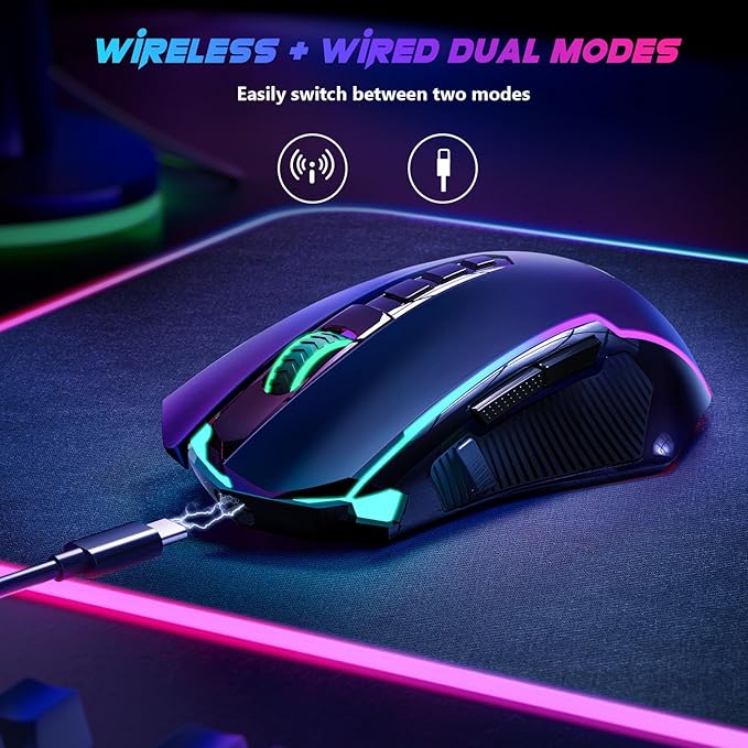 Redragon Gaming Mouse, Wireless Mouse Gaming - Image 5
