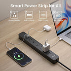 GHome Smart Power Strip 15A, 2.4G WiFi Smart plugs that work - Image 3
