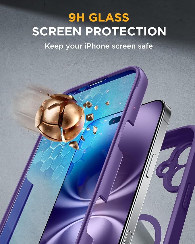 Miracase for iPhone 16 Case 6.1'', Full-Body Bumper Phone case - Image 4