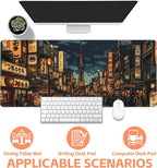 Mouse Pad Large Bustling Street Non-Slip Game Desk Mat - Image 4