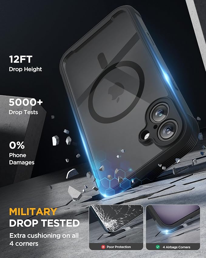 Miracase Magnetic for iPhone 16 Plus Case Full-Body Phone - Image 4