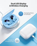 PocBuds Bluetooth Headphones Wireless Earbuds 80hrs Playtime Wireless Charging - Image 3
