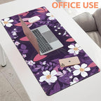 Mouse Pad Large Cat Hiding in The Floral Non-Slip Game Desk Mat - Image 5