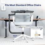 VIVO Office Chair Mounted 26 x 12 Inch Keyboard and Mouse Tray, Ergonomic Tilt - Image 5