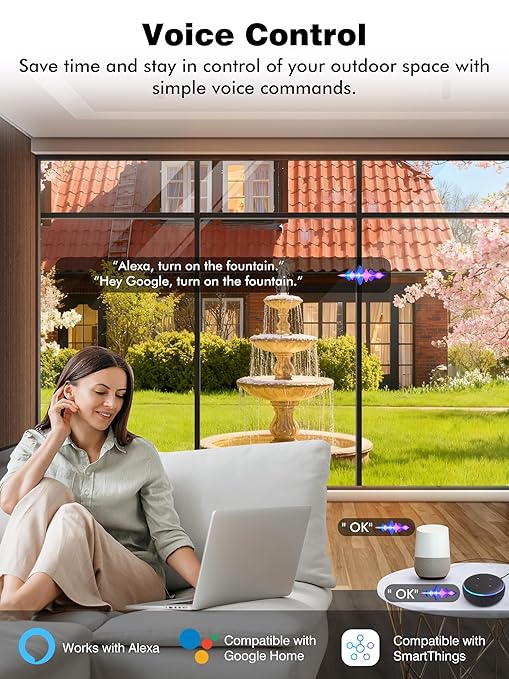 EIGHTREE 5GHz Outdoor Smart Plug Waterproof IP44, WiFi Smart Outlet Plug - Image 5