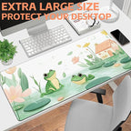 Mouse Pad Large Cute and Whimsical Frogs Non-Slip Gaming Desk Mat - Image 6