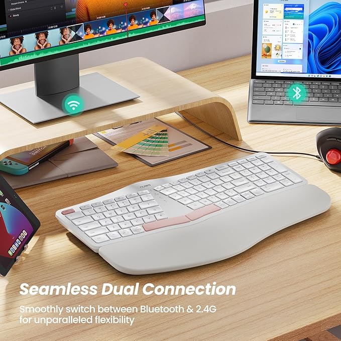 Nulea Wireless Ergonomic Keyboard, Split Keyboard - Image 5