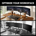 HUANUO Triple Monitor Mount for 17 to 32 inch Screens, Adjustment Gaming Triple - Image 7
