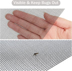 Window Screen Replacement Kit, DIY Adjustable Screen Door Mesh - Image 4