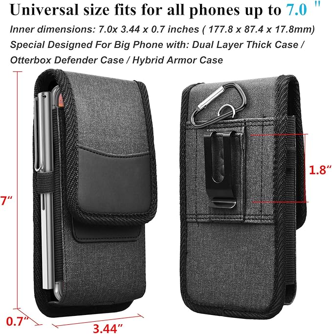 Njjex Cell Phone Holster for Samsung Galaxy S25 Ultra S24 S23 Plus S22 S21 S20 - Image 2