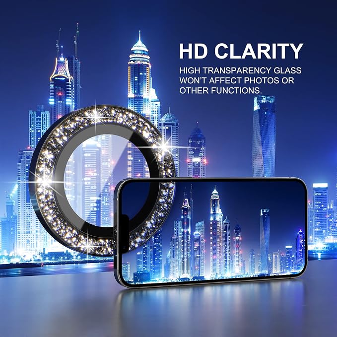 Choiche [3+1 for iPhone 13 Pro/iPhone 13 Pro Max Camera Lens Protector Bling - Image 5