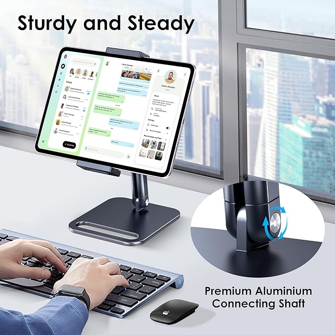 CreaDream Tablet Stand, Heavy Aluminum Tablet Holder - Image 2