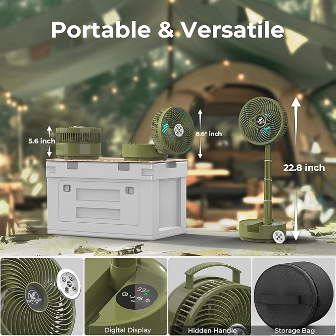 20000mAh Battery Operated Camping Fan - Image 6