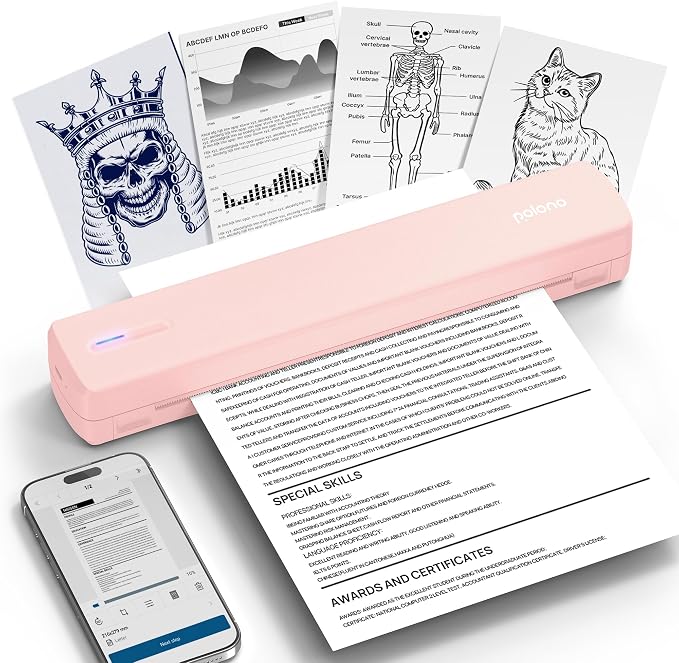 POLONO Portable Printer Wireless by POLONO