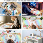 Lokigo Cute Rabbit Desk Pad, Gaming Mouse Pad 31.5"x15.7", Waterproof Big Mouse - Image 6